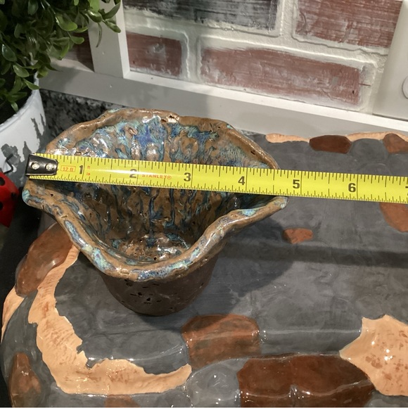 Handcrafted - Stunning - Beautiful - Ceramic Bowl - Vase - Candle Holder - RARE - Picture 13 of 14